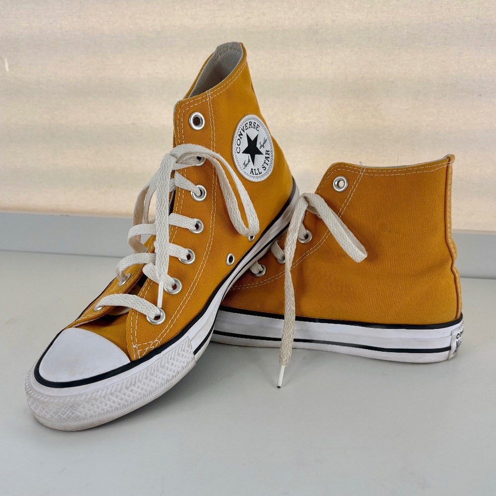 Yellow Chuck Taylor All Star High Tops